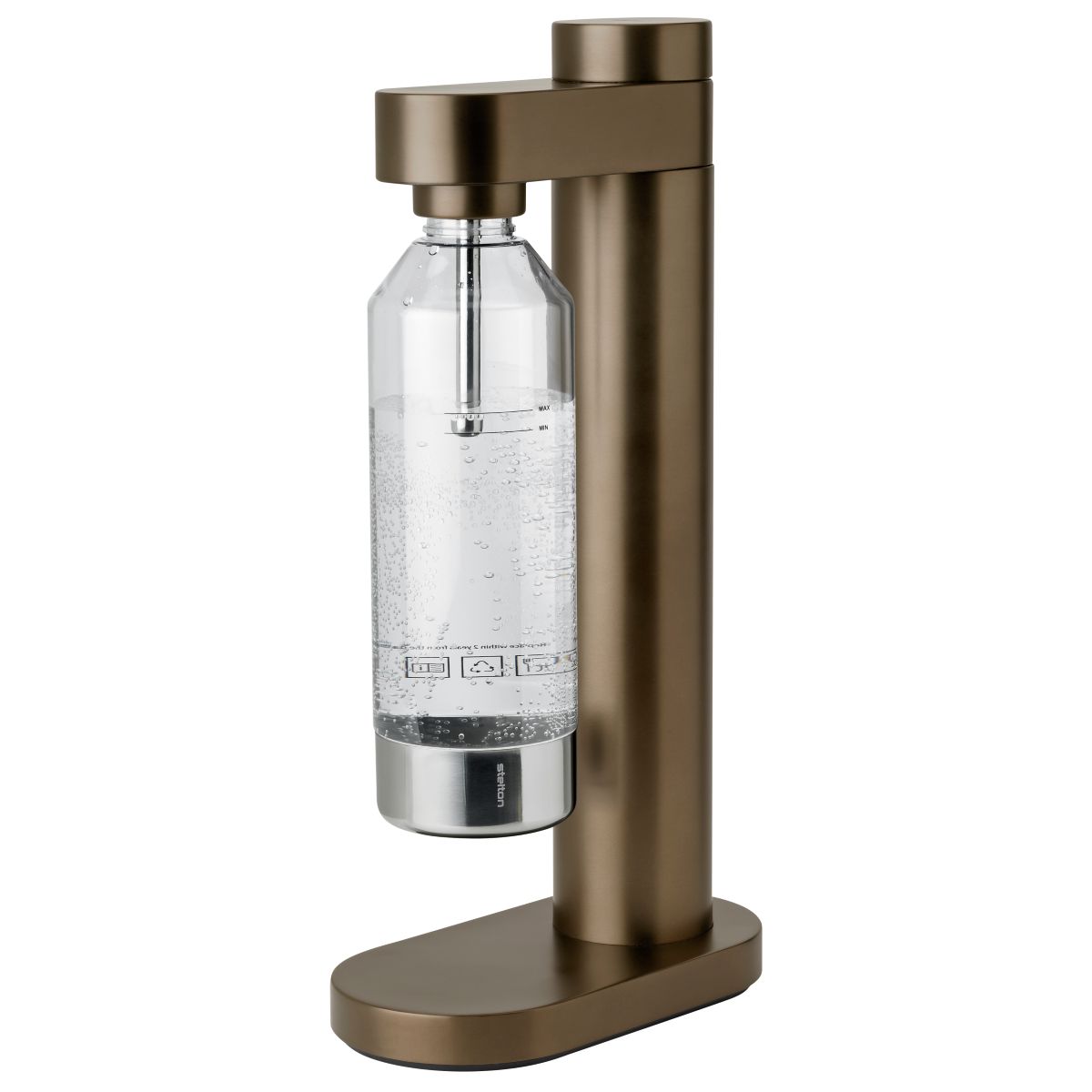 Stelton BRUS Sodavandsmaskine brun metallic