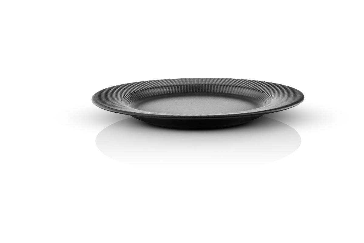  Eva Trio Legio Nova Middagstallerken Ø 25 cm. - sort stentøj