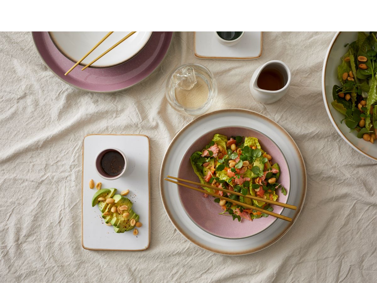 Bitz Pastaskål 20 cm grå/lyserød